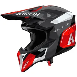 Airoh, Motorradhelm, Wrap Conquer Motorradhelm in Rot glänzend (L)