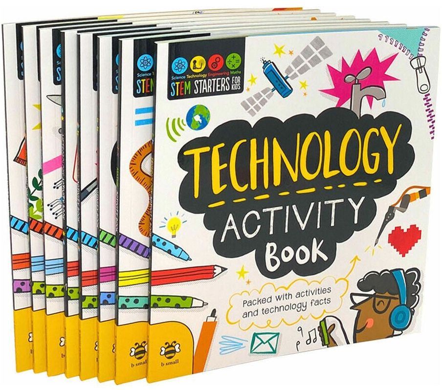 B Small Publishing STEM Educational Activity 8 Books Collection Set   STEM Starters for Kids   Science, Biology, Maths, Engineering, Meteorology for Early Learners