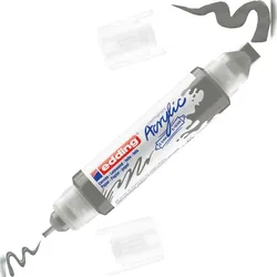 Acrylmarker Double Liner edding 5400 3D anthrazit Packung mit 5 Stück