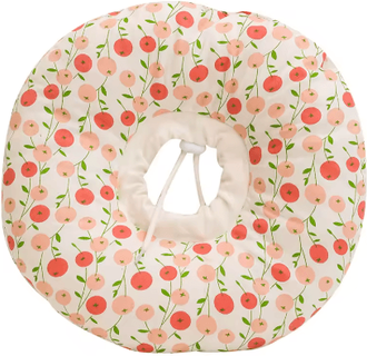 Inspire Picks Donut Recovery Collar For Cats & Dogs Soft Protective Neck Pillow For Post Surgery Recovery cherry s