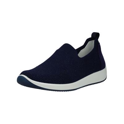 Slipper ARA "Ara Slipper Textil", Damen, Gr. 38, Textil, blau (schwarz), Schuhe Slipper