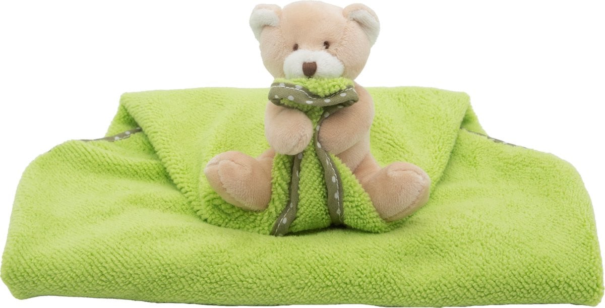 Knuffel Handdoek Beer Groen 30 x 30 cm
