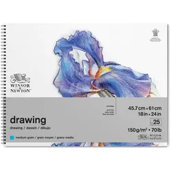 Winsor & Newton, Bastelpapier, Drawing pad medium 150g 45x61cm, 25 pages (150 g/m2)