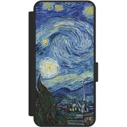 Nivocase Klapphülle für Samsung Galaxy S25 Edge Handyhülle aus Kunst Leder NIVOflip schwarz Kunst The (Samsung Galaxy S25 Edge), Smartphone Hülle, Schwarz