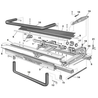 Van Mark Mark IV Industrial TrimMaster 60 Series Power Lock Parts 4107 Lock Handle Bracket