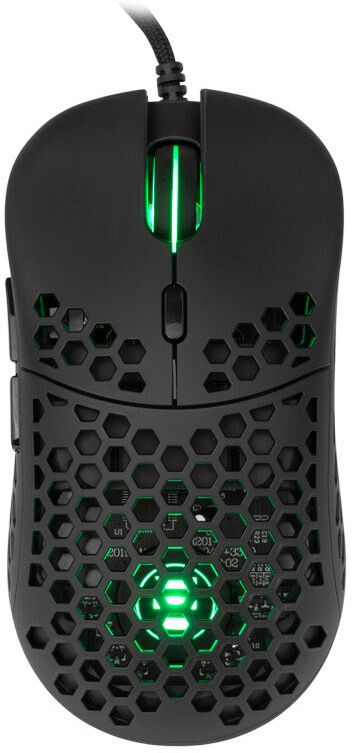 White Shark NAGINATA 6D / 16000 DPI Gaming Mus - Sort