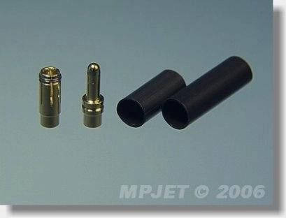 MPJet 21030 MP JET gouden connectoren 3,5 mm voor draad van 2,5 mm² 2 paar