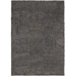 benuta Basic Waschbarer Hochflor Shaggyteppich Soho Grau 250x300 cm - Hochflor Teppich für Wohnzimmer