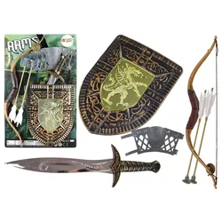 Ritter-Set, Bogen, Schwert, Schild, Ritterkostüm