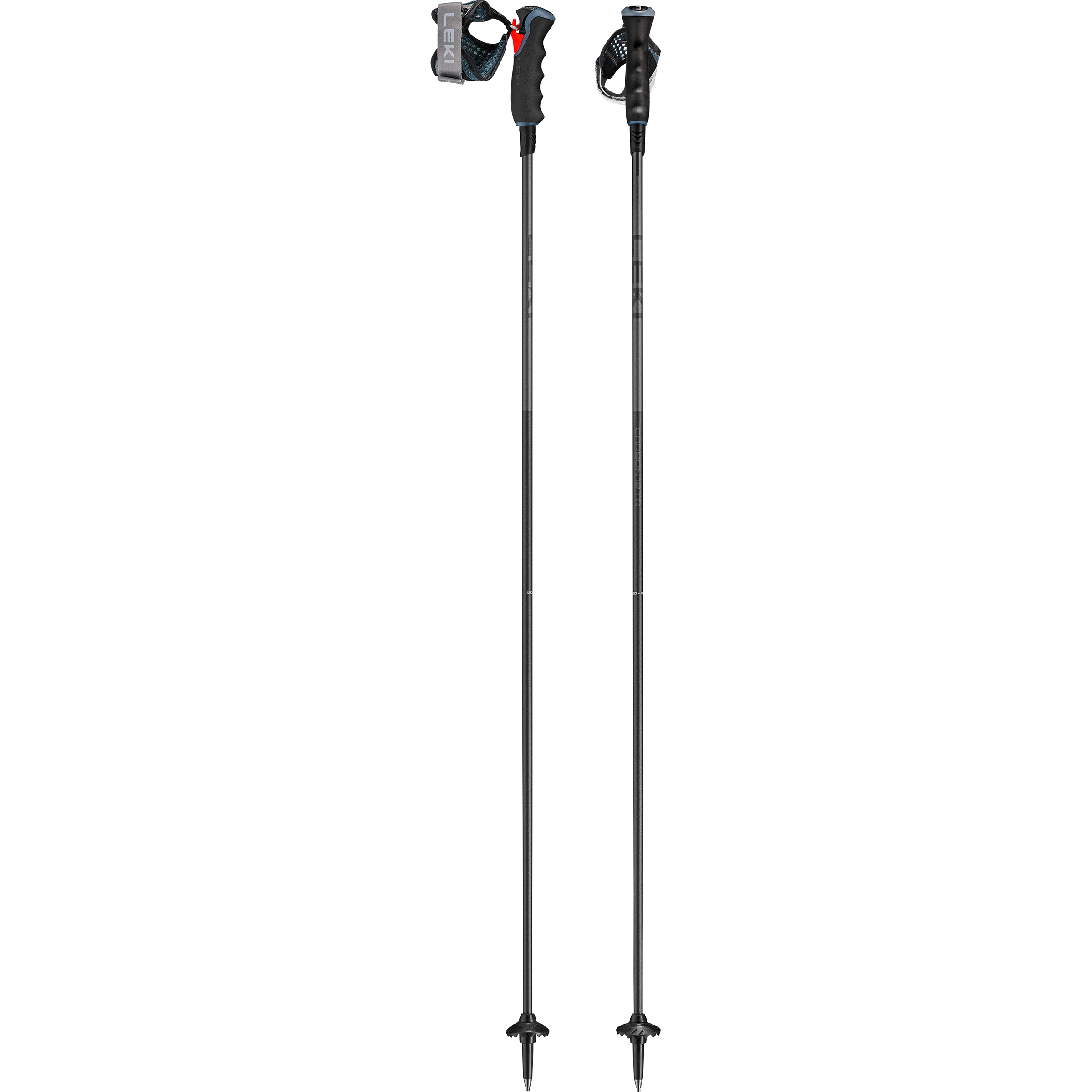 Leki Carbon 12 TR Skistöcke Skistöcke grau Größe 130CM Skifahren