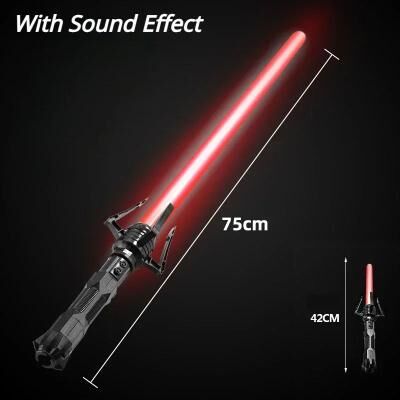 Inspire Select Telescopic Light Up Sword Toy RGB LED Laser Saber For Kids 3+ only Red With Sound