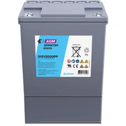Exide Sprinter S12V2000PP 12V 56,4Ah Reinblei AGM Hochstromakku