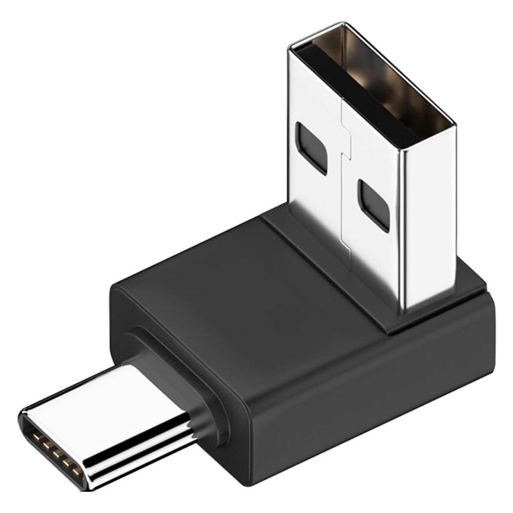 PowerGuard USB-A zu USB-C 90 Grad Winkel nach unten Adapter (male/male) (USB-A, USB-C) (00032598)
