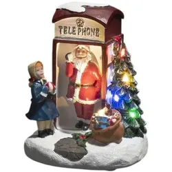 Konstsmide LED Szenerie Weihnachtsmann - weiß|braun|rot