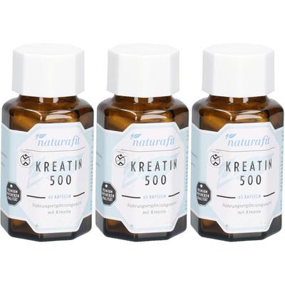 Naturafit Kreatin 500 Kapseln x3 3x60 St