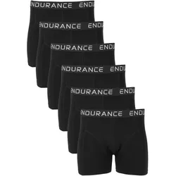 6er Pack ENDURANCE Burke Boxershorts Herren 1001 - black L