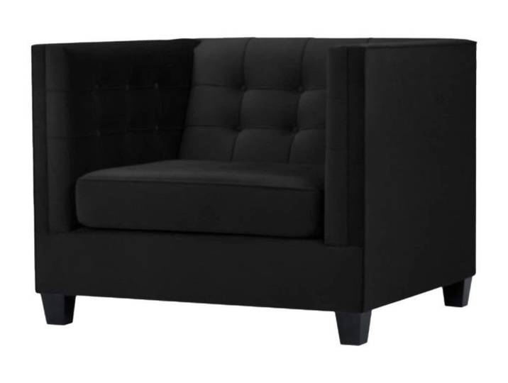 Xlmoebel Sessel Chesterfield Sessel in Schwarz, hochwertiger Textil-Stoff (Sessel), Hergestellt in Europa