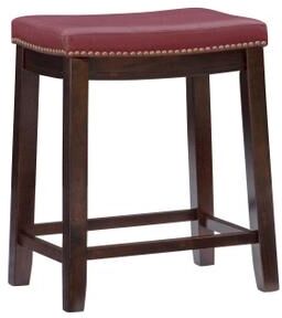 Claridge Counter Stool by Linon Home Décor in Red