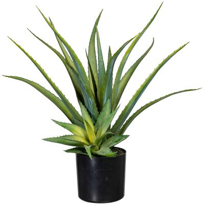Künstliche Zimmerpflanze CREATIV GREEN "Deko-Sukkulente Aloe", grün, B:16cm H:48cm L:16cm, Obermaterial: 100% Polyethylen, Kunstpflanzen, Künstliche Zimmerpflanze