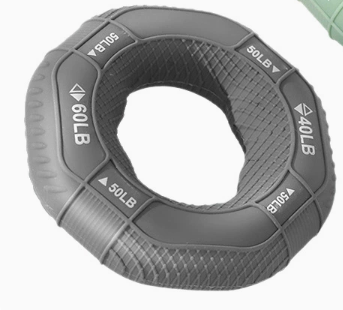 Smart Shopping Spot Silicone Hand Grip Strengthener Ring For Finger Strength Training And Forearm Fitness grey