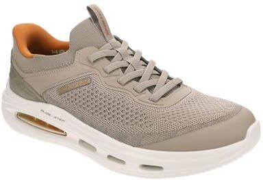 Skechers USA Sloan-Orbital (Men's) Casual Shoes in Taupe, Size 14 M, Memory Foam/Synthetic