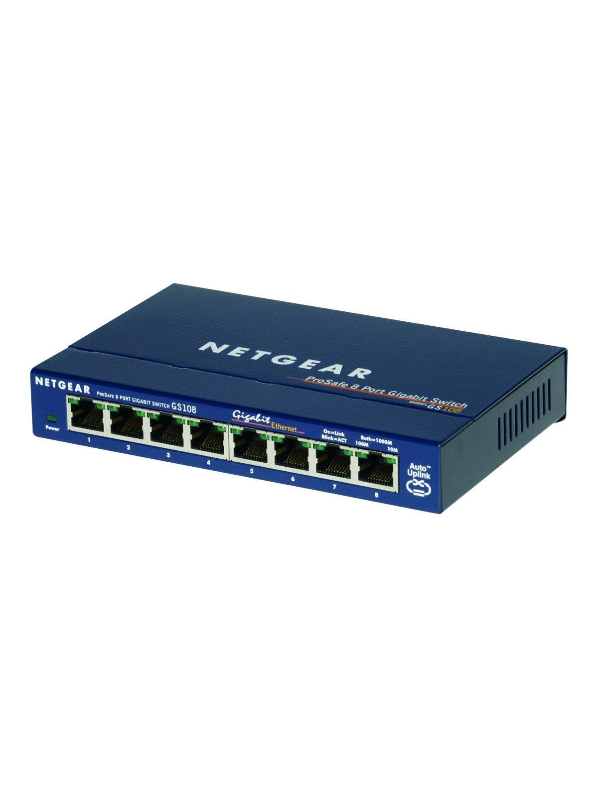 Netgear ProSAFE GS108 8-Port Gigabit Ethernet Unmanaged Switch