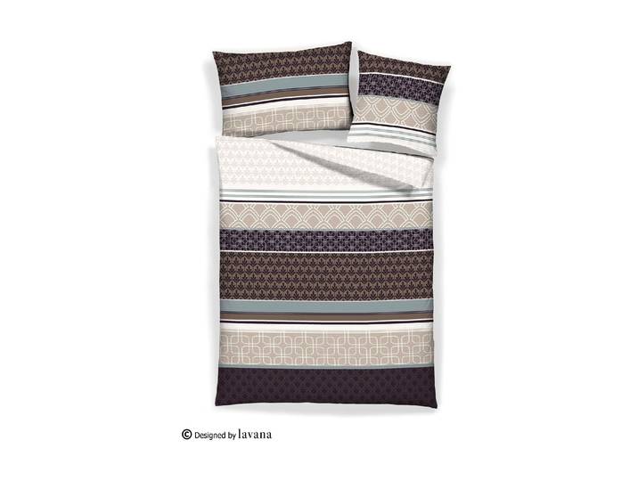 Bettwäsche HOME FASHION Home Fashion Duvetbezug Seersucker bedruckt Ramone , braun (mehrfarbig), B/L: 200cm x 210cm, B/L:, Bettwäsche, Bettwäsche