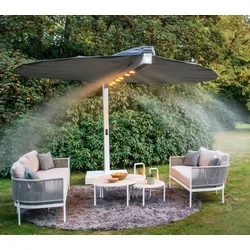 Heatsail LEAF Luxus Schirm / Schattenlösung mit optionalem Kühlystem / Beleuchtung & Heizung - OFF-White
