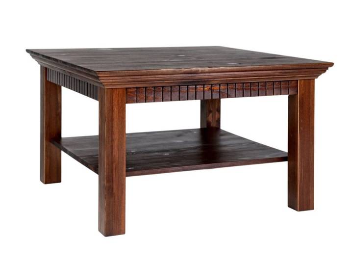 Clever-Moebel Couchtisch Couchtisch im Landhausstil, 76x76 cm, Tiefe: 76cm, Breite: 76cm, Höhe: 45cm