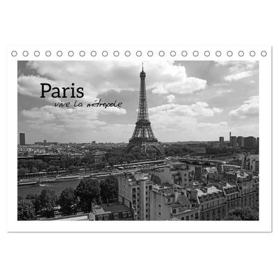 Paris vive la métropole (Tischkalender 2027 DIN A5 quer), CALVENDO Monatskalender