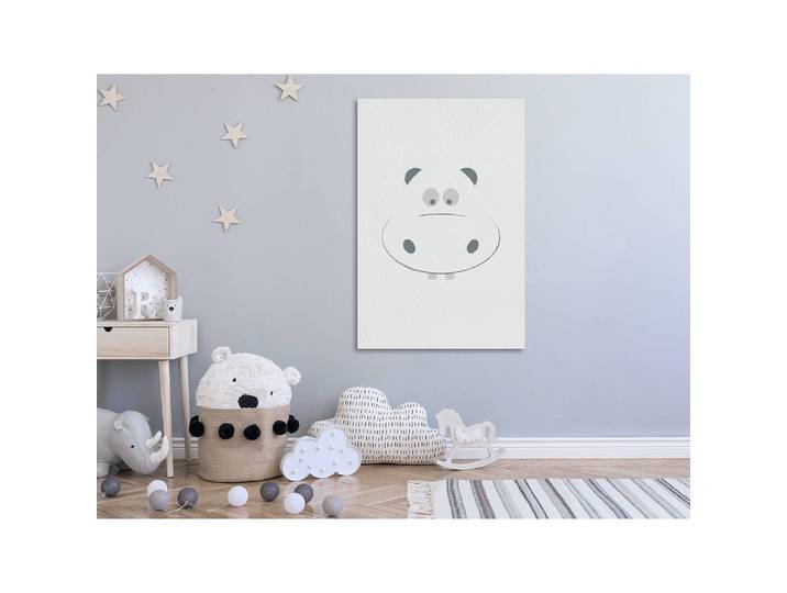 Tableau déco Happy Hippie Lin Gris 40 x 60cm