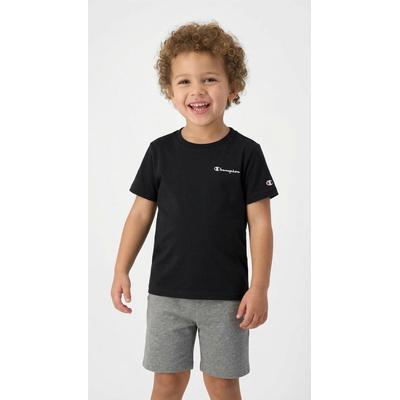 Champion "ICONS CONTRAST Crewneck T-Shirt" mit Rundhalsausschnitt, Kurzarm, aus Baumwolle, klassischer Schnitt