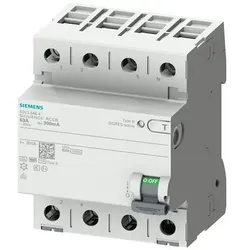 FI-Schutzschalter B 4p SENTRON 400V 40A 0,03A selektiver-Typ 4TE 10kA 3kA/stoß