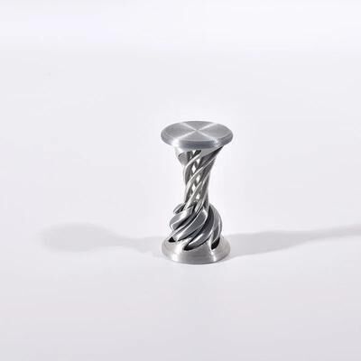 Useful Little Things 3D Printed Spiral Fidget Toy Stress Relief Desktop Desk Decor silver