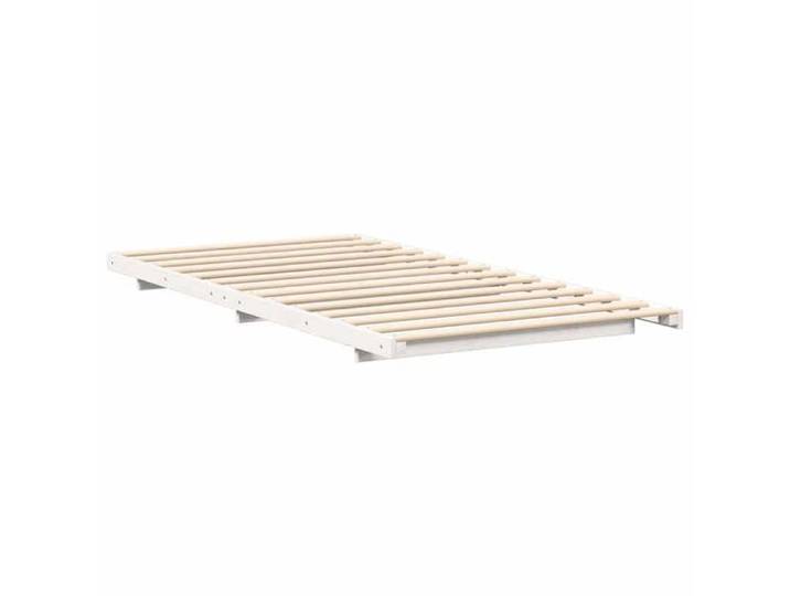 Promotion d'octobre  Cadre de lit adulte/enfant - Meuble de chambre - surélevé Blanc 100x220 cm Bois massif en pin FR11940