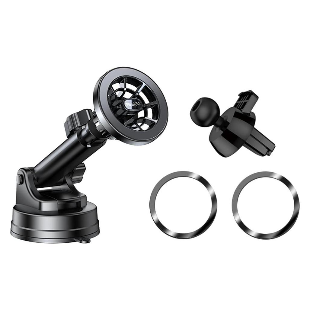 Yesido - Car Holder (C158) - for Windshield, Dashboard, Air Vent - Black (49182695)