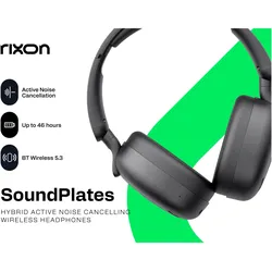 Rixon Soundplates Earbuds black (Kabellos), Kopfhörer, Schwarz