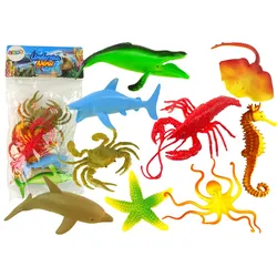 Set Ozean-Meerestierfiguren 9-tlg.