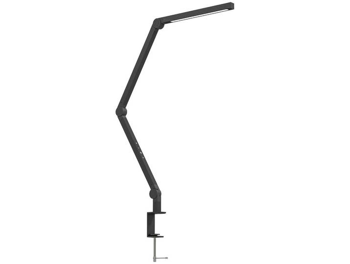 Homcom Tischleuchte, LED anpassbare Helligkeit Schwarz, Metall, LED integriert, F, 3.8x5.5x121.5 cm, Lampen & Leuchten, Innenbeleuchtung, Tischlampen