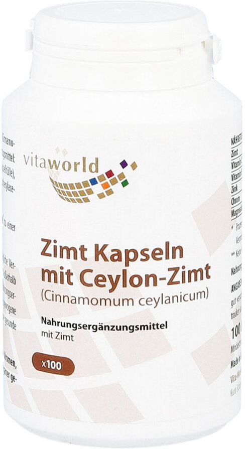 Zimt 500 mg+Zink+Chrom Kapseln 100stk