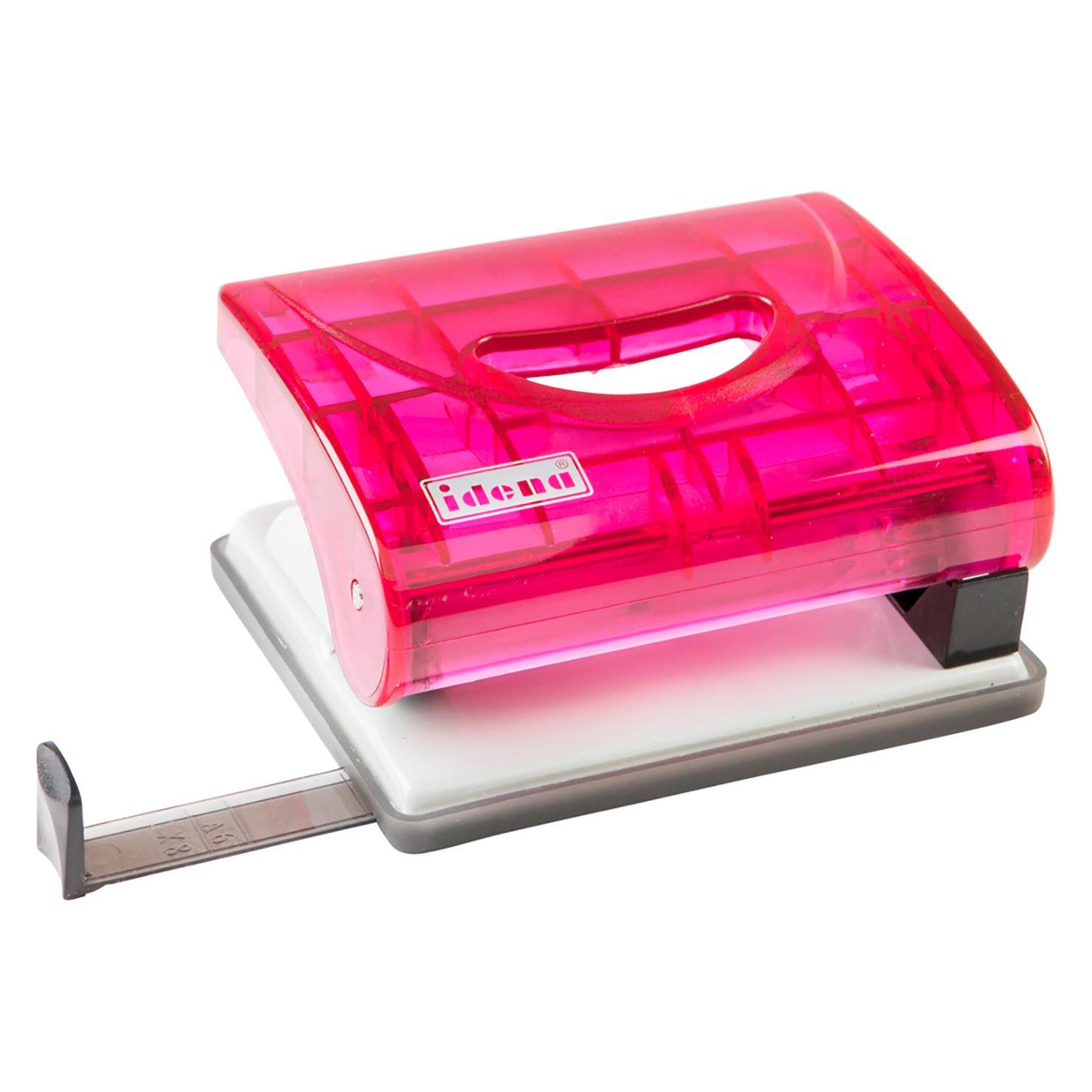 Idena Locher transluzent rot bis 16 Blatt (22658023)