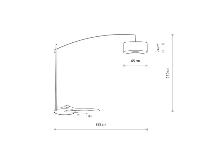 Bogenlampe Poise B Nowodvorski Lighting, alu / grau / zink, für Wohn- / Esszimmer, Metall, Modern, Stehlampe
