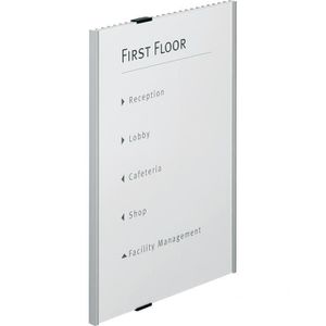 Durable Türschild 4808-23 Info Sign A3, silber, aus Aluminium, 29,7 x 42,0cm