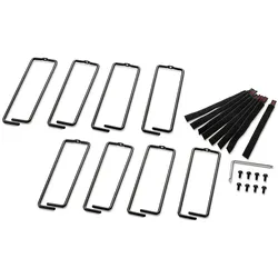 APC AR7707 Kabel-Management-Ringe, 8 Zoll tief, für 750 + 800 mm breite NetShelter Racks (Menge: 8)