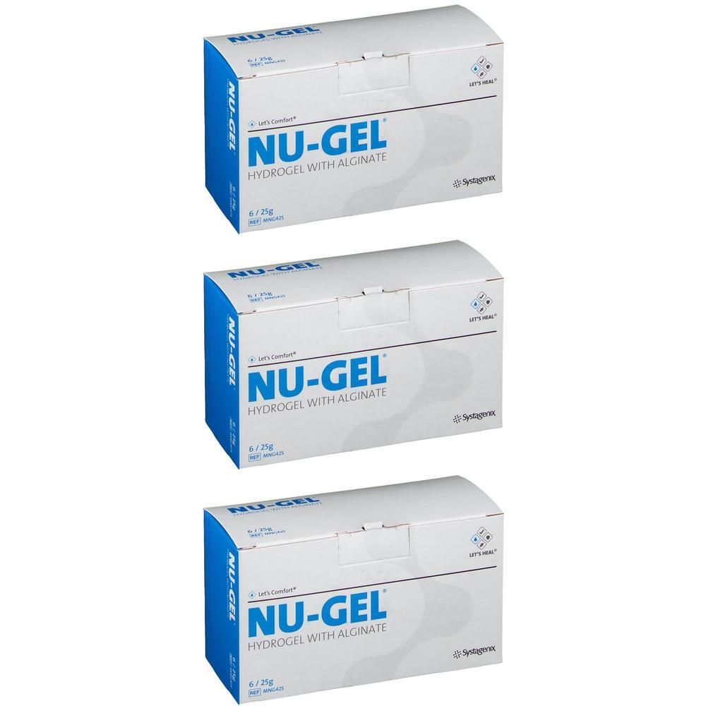 Nu-Gel Hydrogel Mng425 x3 3x6x25 g Gel