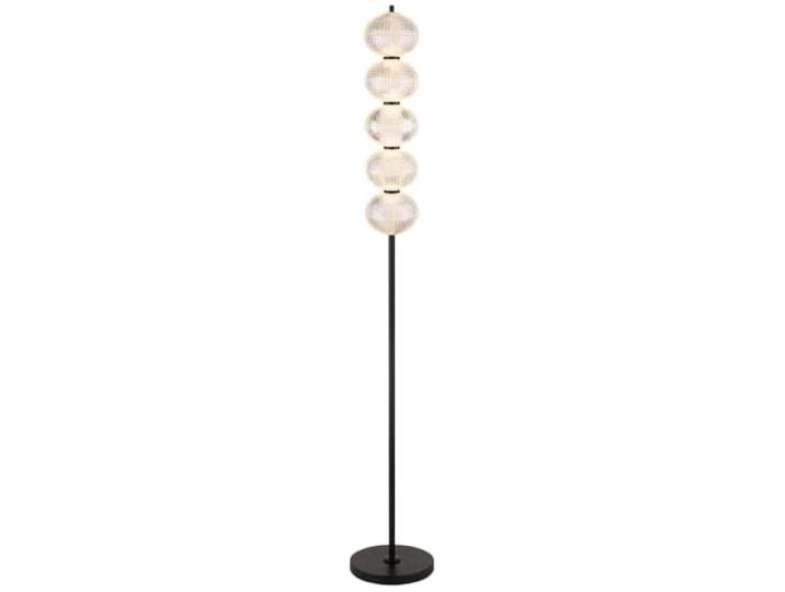 LED Stehlampe Stehleuchte Wohnzimmerlampe Stufenschalter Schwarz H 160 cm