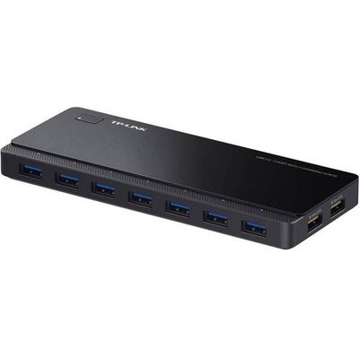 TP-LINK UH720 USB-Hub 7+2 Port USB-A USB 3.0 5 GBit/s mit Schnellladeport Schwarz UH720