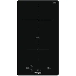 Whirlpool WS Q0530 NE, Schwarz, Integriert, 28 cm, Zonen-Induktionskochfeld, Glaskeramik, 2 Zone(n), Kochfeld, Schwarz