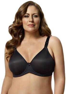 Plus Size Women's Smooth Curves Underwire 2411 by Elila in Black (Size 38 F)