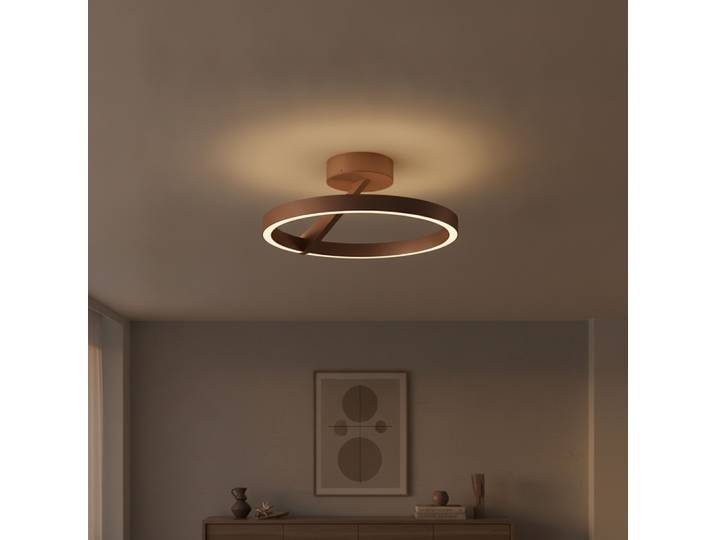 Design plafondlamp Oregon Ø 33cm - Brons geborsteld Artdelight - PL OREGON BG